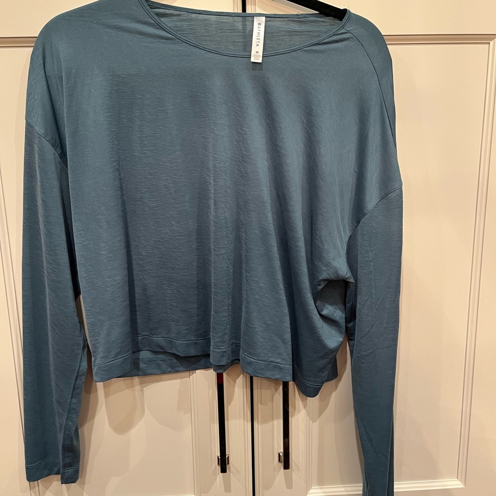 Athleta top- lovely teal green color size medium like new